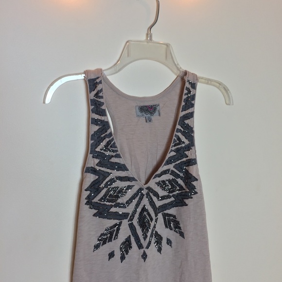 Urban Outfitters Ecote Embroidered V-Neck Tank Top - Picture 2 of 3